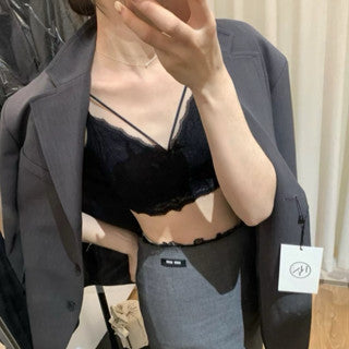 Cozy 仙!超美蕾絲輕薄固定杯bratop小可愛 女裝上衣