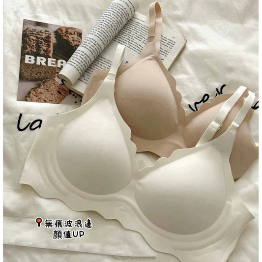 Cozy無痕裸感波浪集中無鋼圈內衣 涼感內衣 集中 無痕內衣