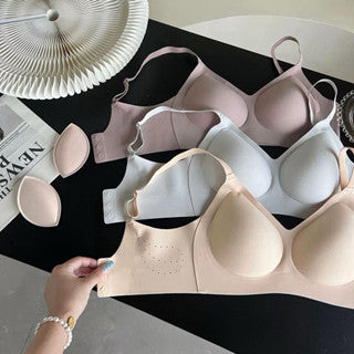 Cozy 舒適無痕裸感透氣無鋼圈內衣 小胸集中 無鋼圈內衣