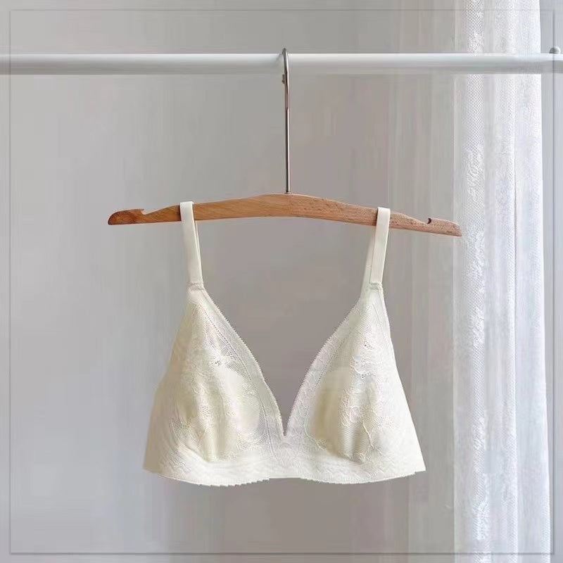 Cozy簡直不要太舒服❤️唯美蕾絲兔耳杯微集中無鋼圈內衣