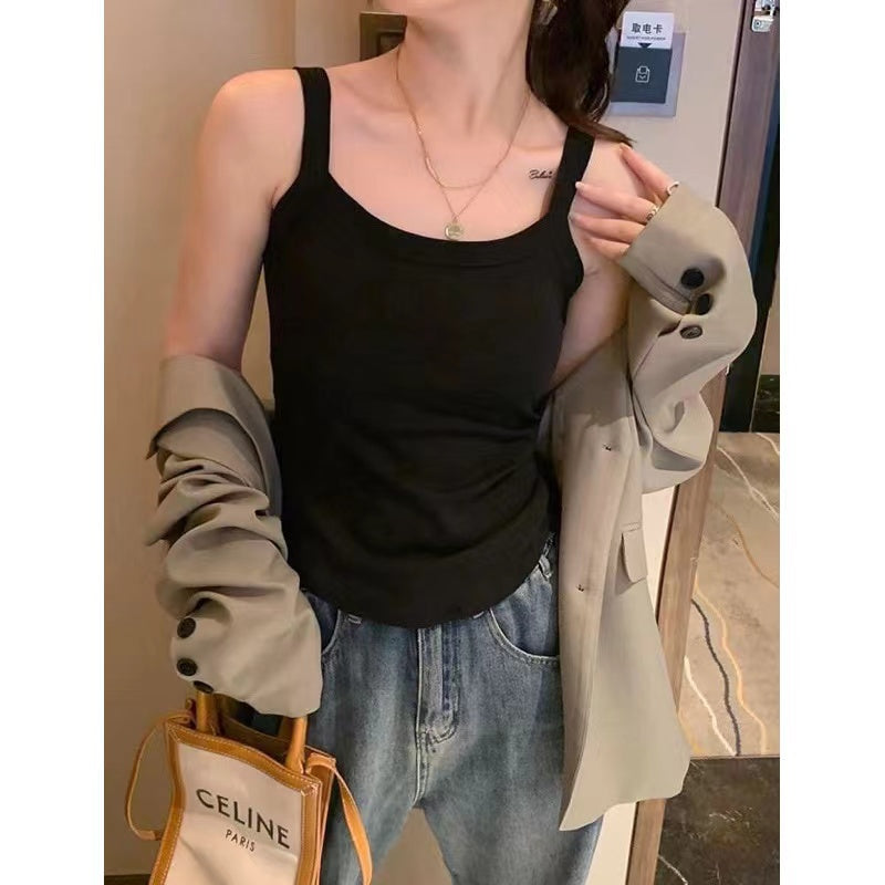 Cozy百搭好穿純棉中長版bratop