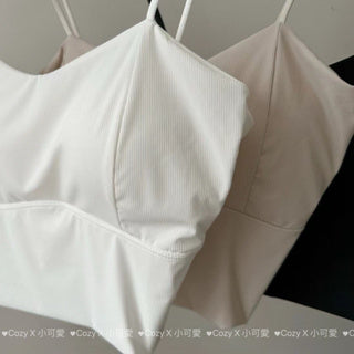 Cozy透心涼冰絲細肩固定乳膠杯bratop小可愛