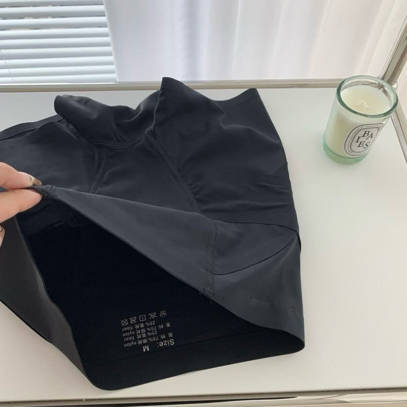 Cozy冰絲高腰無痕收腹提臀安全褲