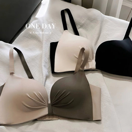 Cozy小胸集中撞色無鋼圈內衣套裝