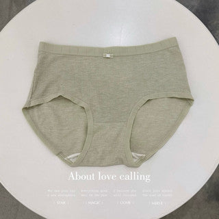 Cozy 素面棉質中腰彈性中腰內褲