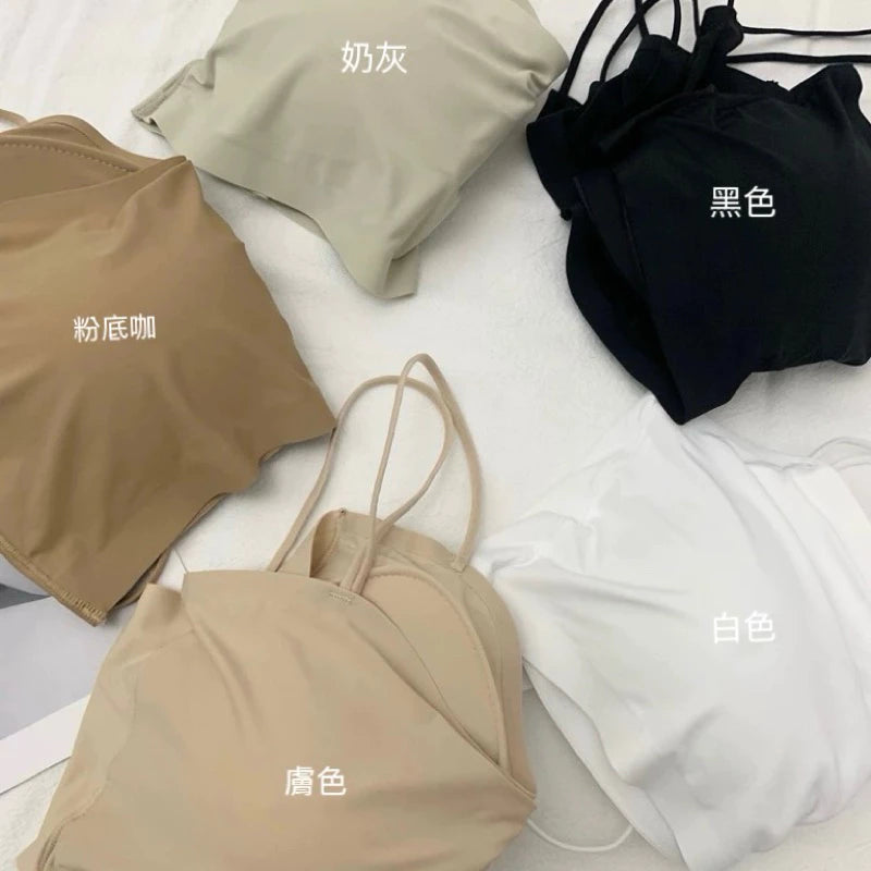 Cozy 超涼細肩冰絲大露美背固定杯bratop