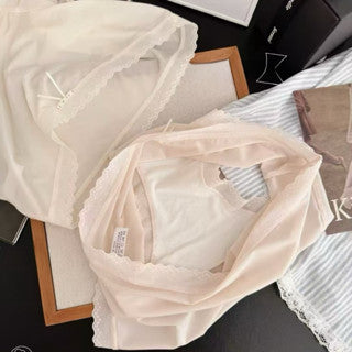 Cozy 小版冰絲涼感蕾絲包臀中腰面膜褲