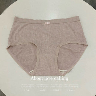 Cozy 素面棉質中腰彈性中腰內褲