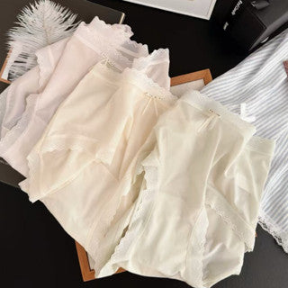 Cozy 小版冰絲涼感蕾絲包臀中腰面膜褲
