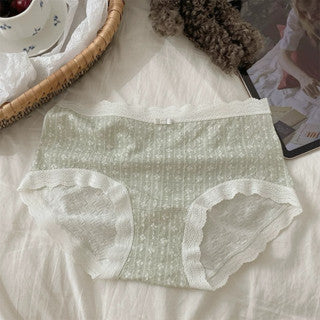 Cozy 清甜碎花棉質透氣抗菌中腰內褲