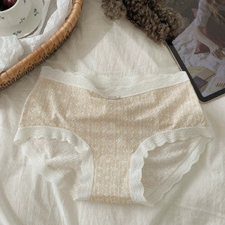 Cozy 清甜碎花棉質透氣抗菌中腰內褲