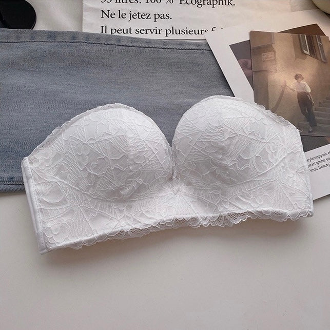 Cozy質感好不會掉!平口超集中無鋼圈蕾絲防滑內衣