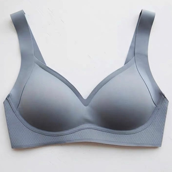 Cozy☁️軟QQ寬肩無痕集中無鋼圈仿生乳膠杯防下垂收副乳內衣