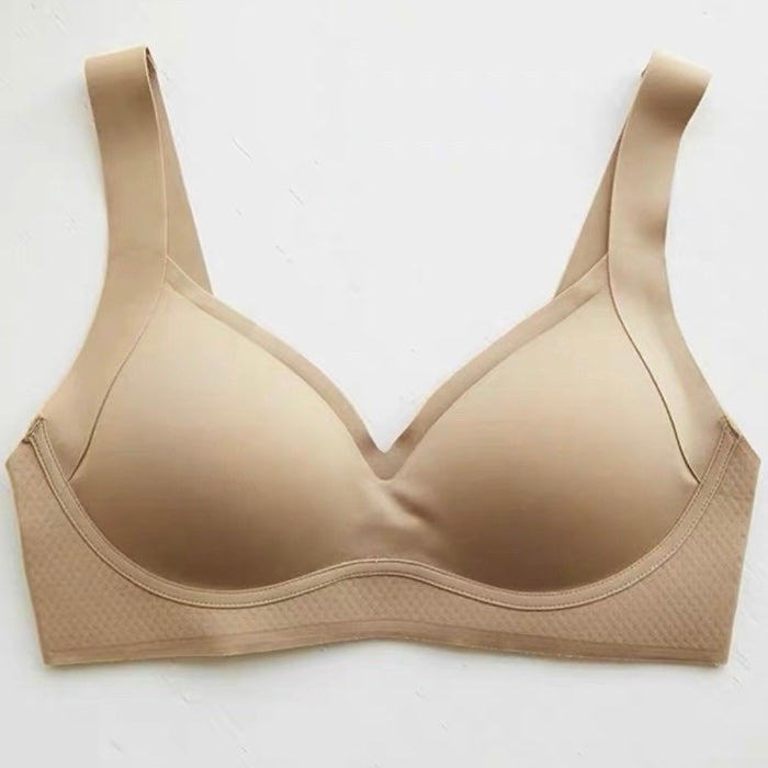 Cozy☁️軟QQ寬肩無痕集中無鋼圈仿生乳膠杯防下垂收副乳內衣