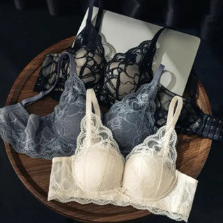 Cozy 純慾蕾絲深V集中無鋼圈內衣 小胸集中 托高