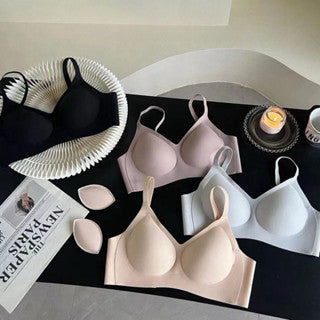 Cozy 舒適無痕裸感透氣無鋼圈內衣 小胸集中 無鋼圈內衣