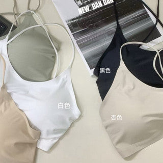 Cozy 細肩冰絲多交叉美背加厚杯墊顯胸bratop 小可愛