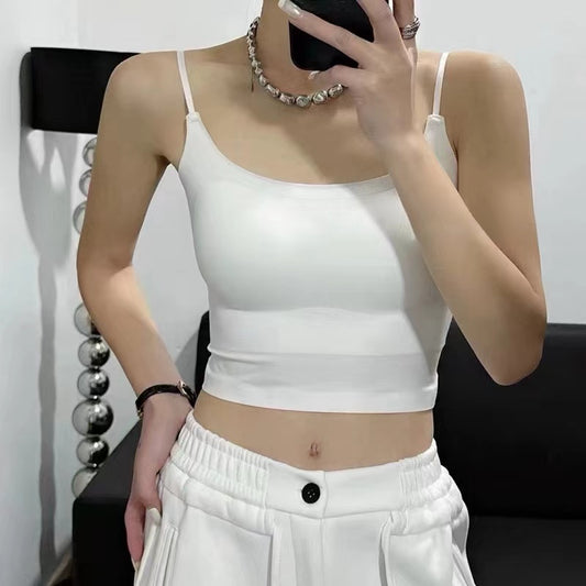 Cozy無痕冰絲U領固定杯bratop