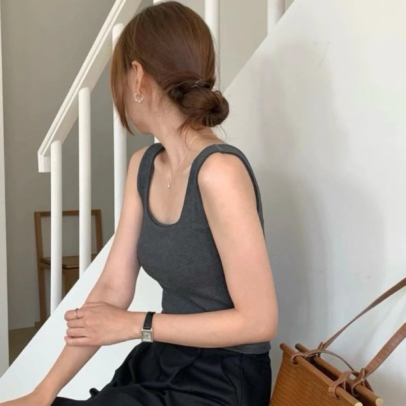 Cozy超彈！副乳bye寬肩彈力固定杯中長版bratop