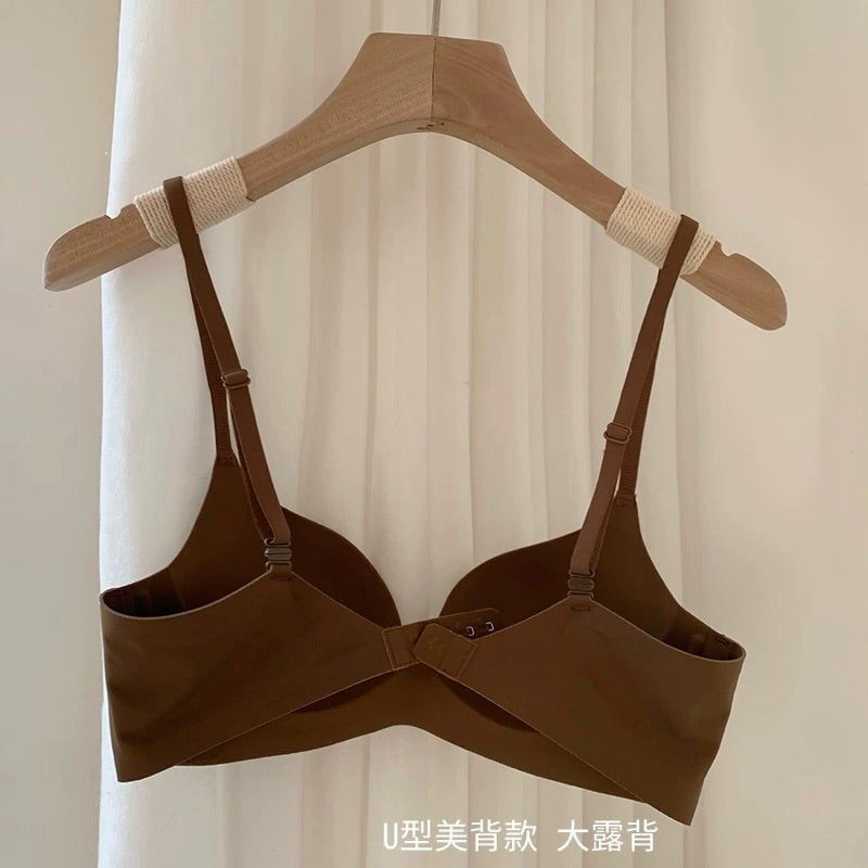 Cozy小胸集中無痕裸感交叉美背bra內衣