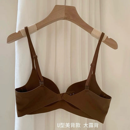 Cozy小胸集中無痕裸感交叉美背bra內衣