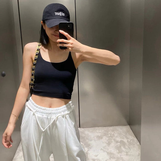 Cozy細肩帶超柔莫代爾棉固定杯bra top小可愛 背心