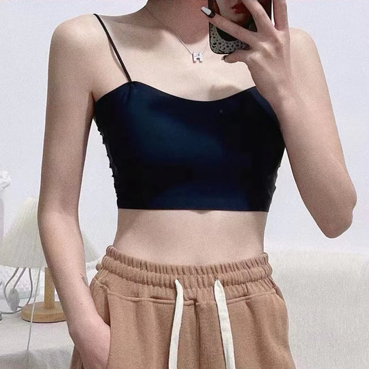 Cozy 超涼細肩冰絲大露美背固定杯bratop