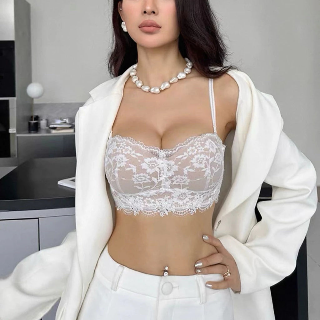 Cozy 聚攏蕾絲 內衣套裝 女 小胸顯大 性感防下垂