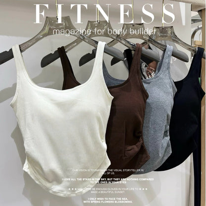 Cozy 寬肩方領抓皺顯瘦磨毛固定杯bratop 小可愛 女裝上衣