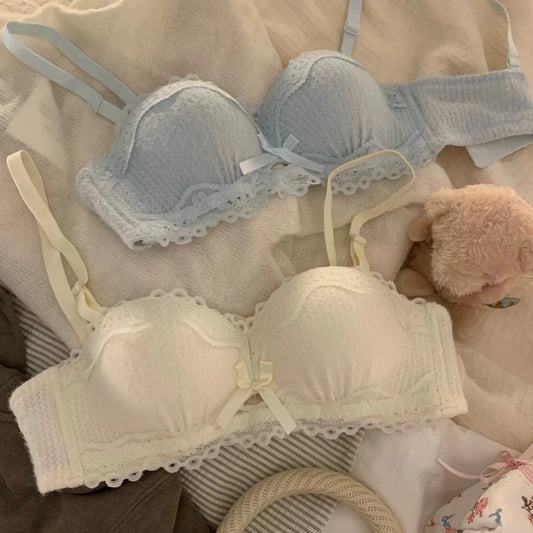 Cozy 純慾天花板♡ 法式絲絨蕾絲內衣 集中聚攏 小胸顯大 舒適軟支撐 內衣套裝