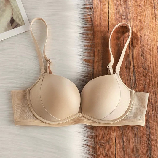 Cozy W型機能車線內衣 ‧ 集中提托月牙片 | 無鋼圈內衣 穩定不跑位 雙層透氣網紗 舒適內衣