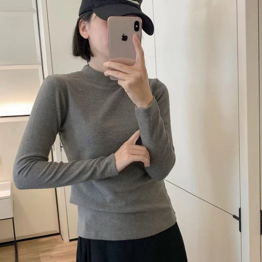 Cozy 輕奢微高領磨毛保暖長版上衣 女裝上衣 保暖上衣