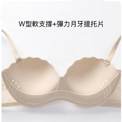 Cozy高顏值！3D圓挺飽滿斜紋無鋼圈內衣 小胸集中 無鋼圈內衣