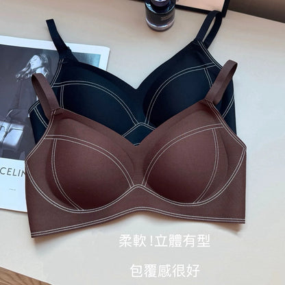 Cozy 深V磨毛集中無痕線條舒適無鋼圈內衣 小胸集中 女裝上衣