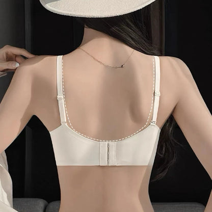 Cozy簡約素面無痕小心機集中無鋼圈內衣 小胸集中 無鋼圈內衣