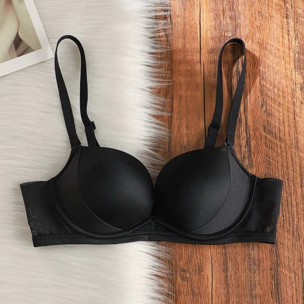 Cozy W型機能車線內衣 ‧ 集中提托月牙片 | 無鋼圈內衣 穩定不跑位 雙層透氣網紗 舒適內衣