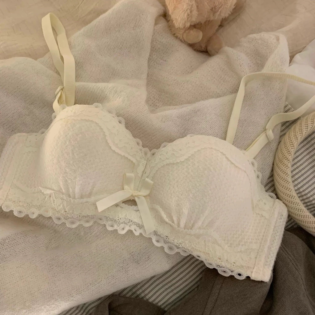 Cozy 純慾天花板♡ 法式絲絨蕾絲內衣 集中聚攏 小胸顯大 舒適軟支撐 內衣套裝