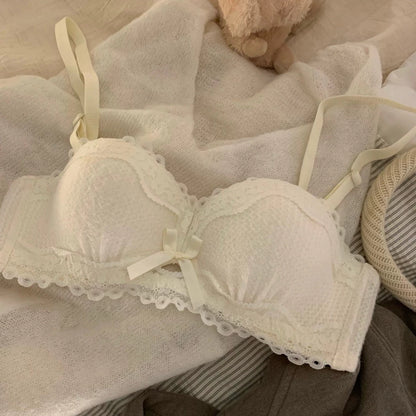 Cozy 純慾天花板♡ 法式絲絨蕾絲內衣 集中聚攏 小胸顯大 舒適軟支撐 內衣套裝