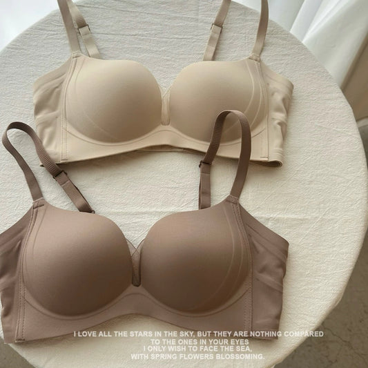 Cozy 素面性感網紗無痕集中托高無鋼圈內衣