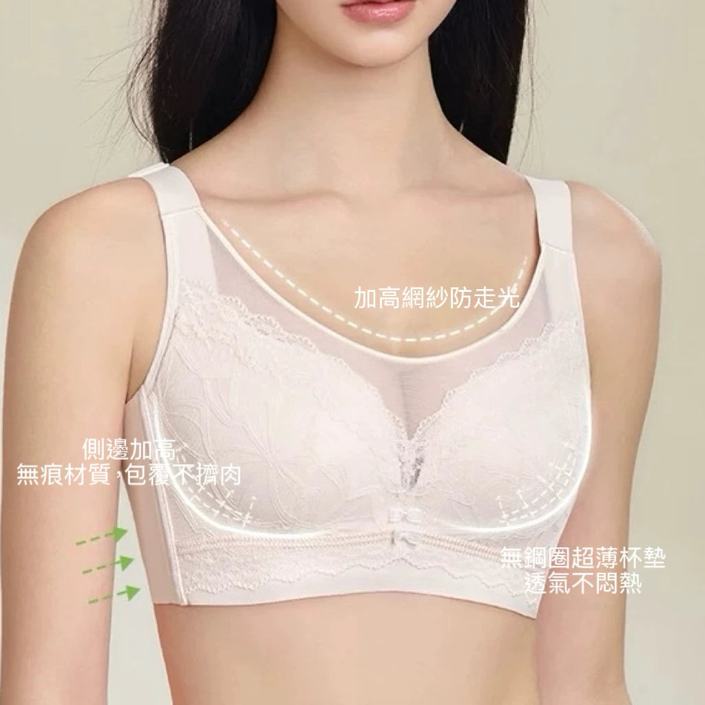 Cozy 無鋼圈蕾絲內衣 34-42 中大罩杯推薦 舒適包覆 不壓胸 無鋼圈內衣