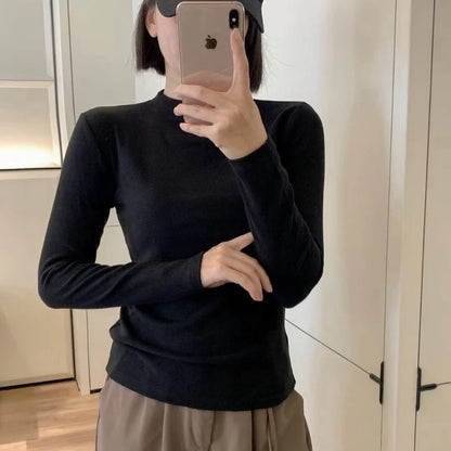 Cozy 輕奢微高領磨毛保暖長版上衣 女裝上衣 保暖上衣