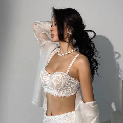 Cozy 聚攏蕾絲 內衣套裝 女 小胸顯大 性感防下垂