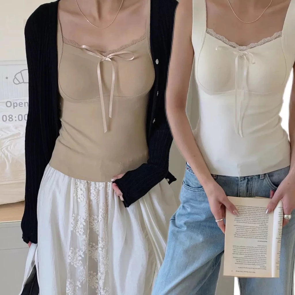 Cozy 秋冬款！無痕蝴蝶結德絨保暖背心固定杯發熱背心 保暖背心 發熱衣