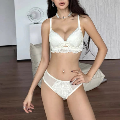 Cozy 甜慾浪漫蕾絲美胸集中無鋼圈內衣套裝 小胸集中 舒適內衣 無鋼圈內衣