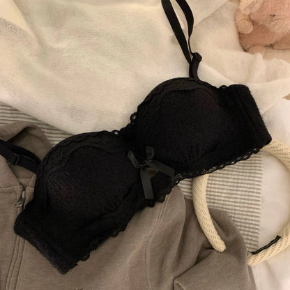 Cozy 純慾天花板♡ 法式絲絨蕾絲內衣 集中聚攏 小胸顯大 舒適軟支撐 內衣套裝