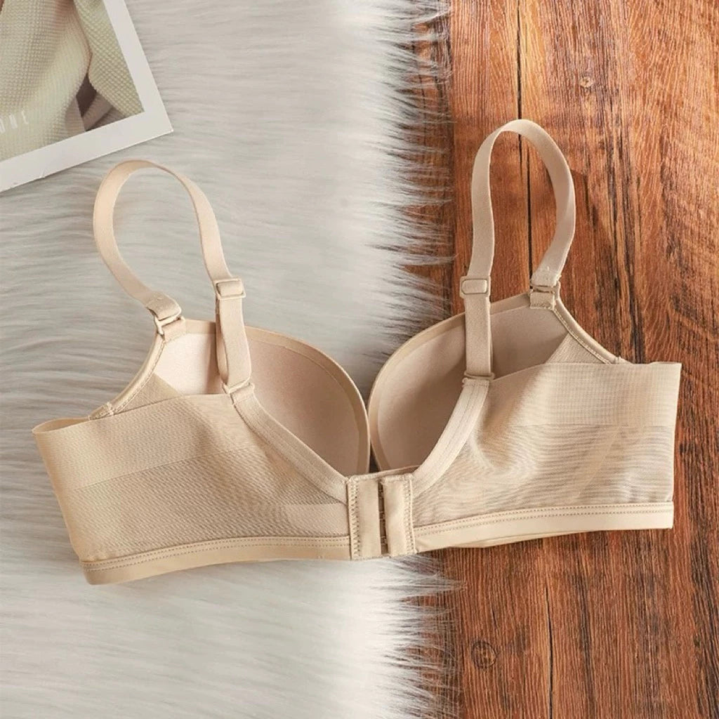 Cozy W型機能車線內衣 ‧ 集中提托月牙片 | 無鋼圈內衣 穩定不跑位 雙層透氣網紗 舒適內衣