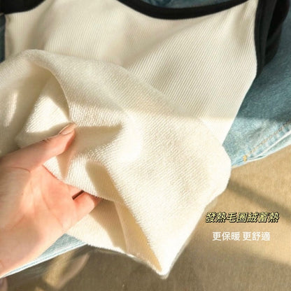 Cozy好暖🔥細肩U領保暖蓄熱羊圈絨 固定杯長版背心