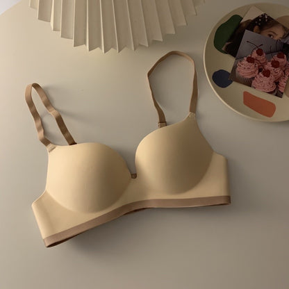 Cozy🍬撞色無痕舒適 包覆乳 集中 小胸救星 無鋼圈內衣