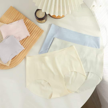 Cozy多色清涼無痕一片式冰絲透氣中腰內褲
