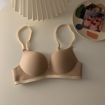 Cozy🍬撞色無痕舒適 包覆乳 集中 小胸救星 無鋼圈內衣